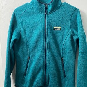 L.L. Bean women’s Turquoise Fleece Jacket